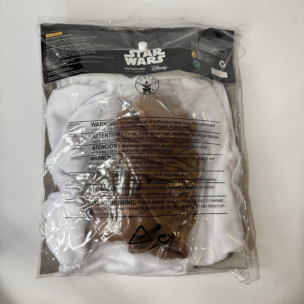 Disney Star Wars Princess Leia Baby Costume Child Toddler 24mo Officially Lic - Picture 4 of 6